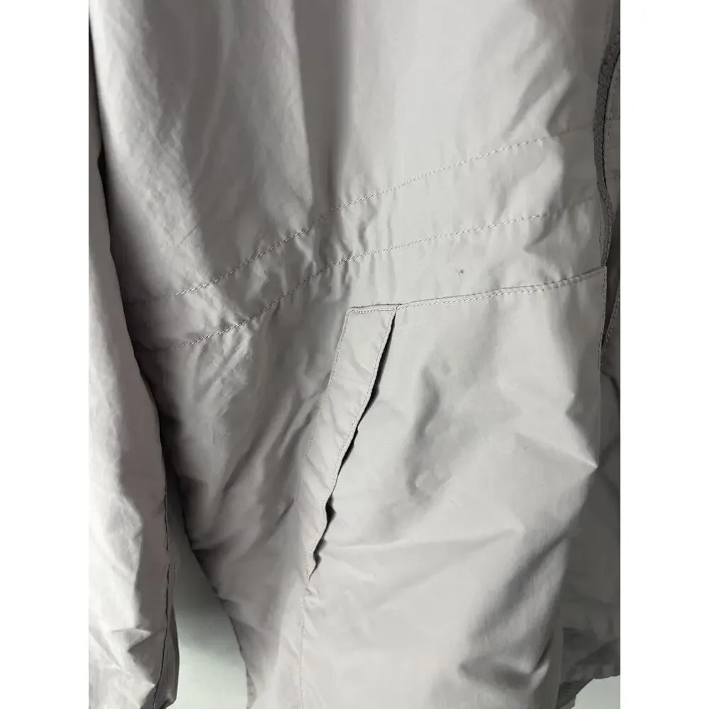 Carhartt Jacket Women Extra Large 16 18 Gray Hooded Windbreaker Lightweight N192